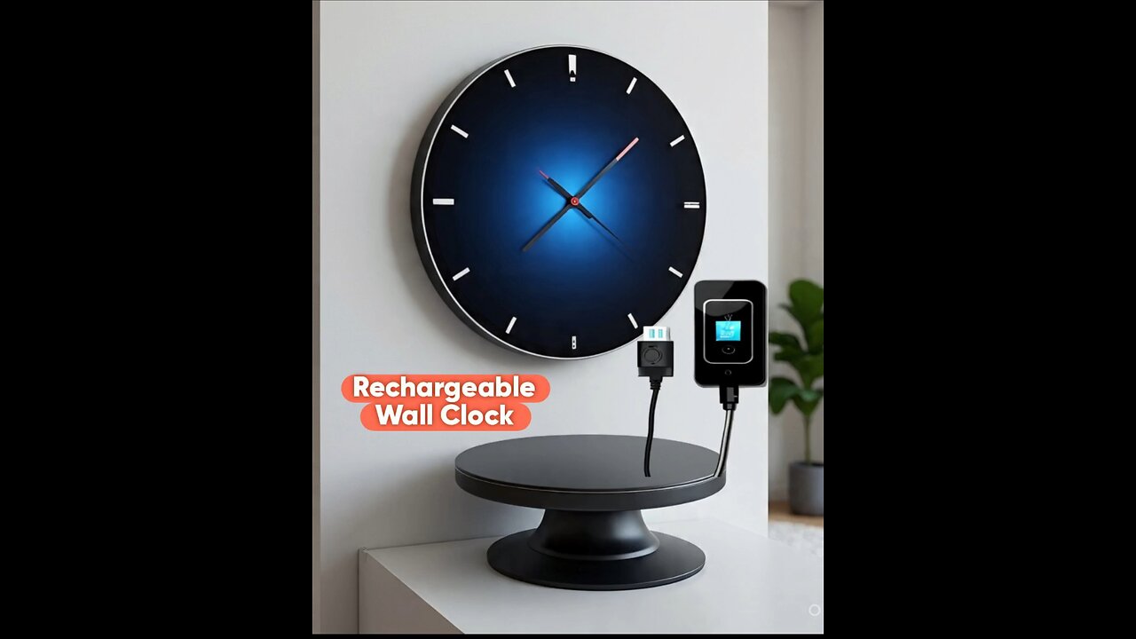 "Make a Lifetime Rechargeable Wall Clock at Home"
