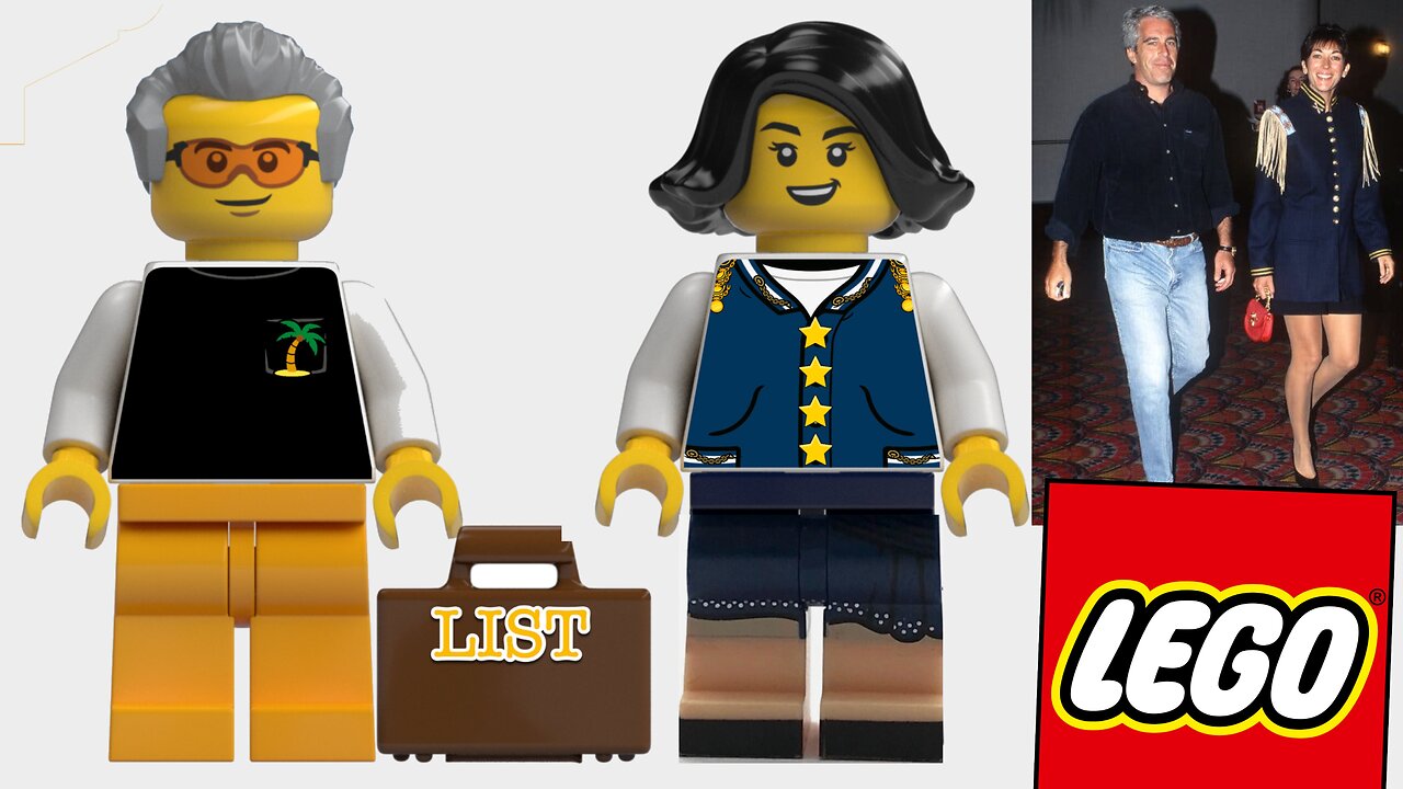 Lego Jeffrey Epstein and Ghislaine Maxwell captured in Minifigure Factory (v2)