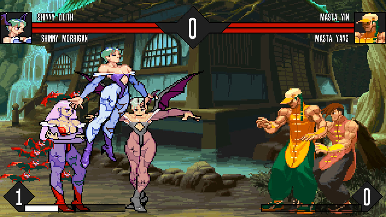 MUGEN - Shinny Lilith & Shinny Morrigan vs. Masta Yin & Masta Yang - Download