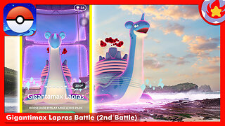 Gigantimax Lapras Battle (2nd Battle) | Pokemon GO
