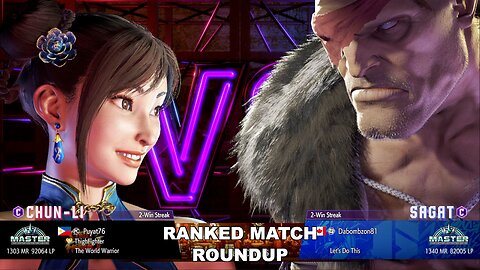 Kuya Kalbo SF6 Ranked Roundup. Chun Li Master Rank [Hori Fight Stick]