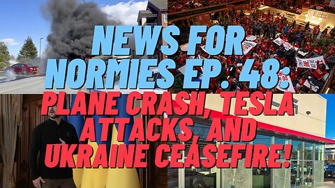 News For Normies Ep. 48: Plane Crash, Tesla Attacks, and Ukraine Ceasefire!