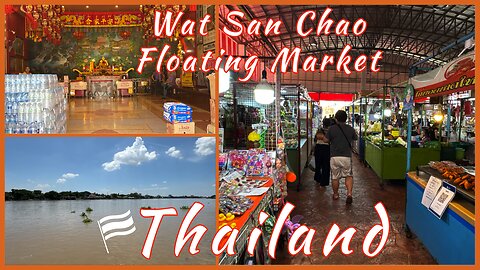 Wat San Chao Floating Market - Great Locals Market - Pathum Thani Thailand 2025