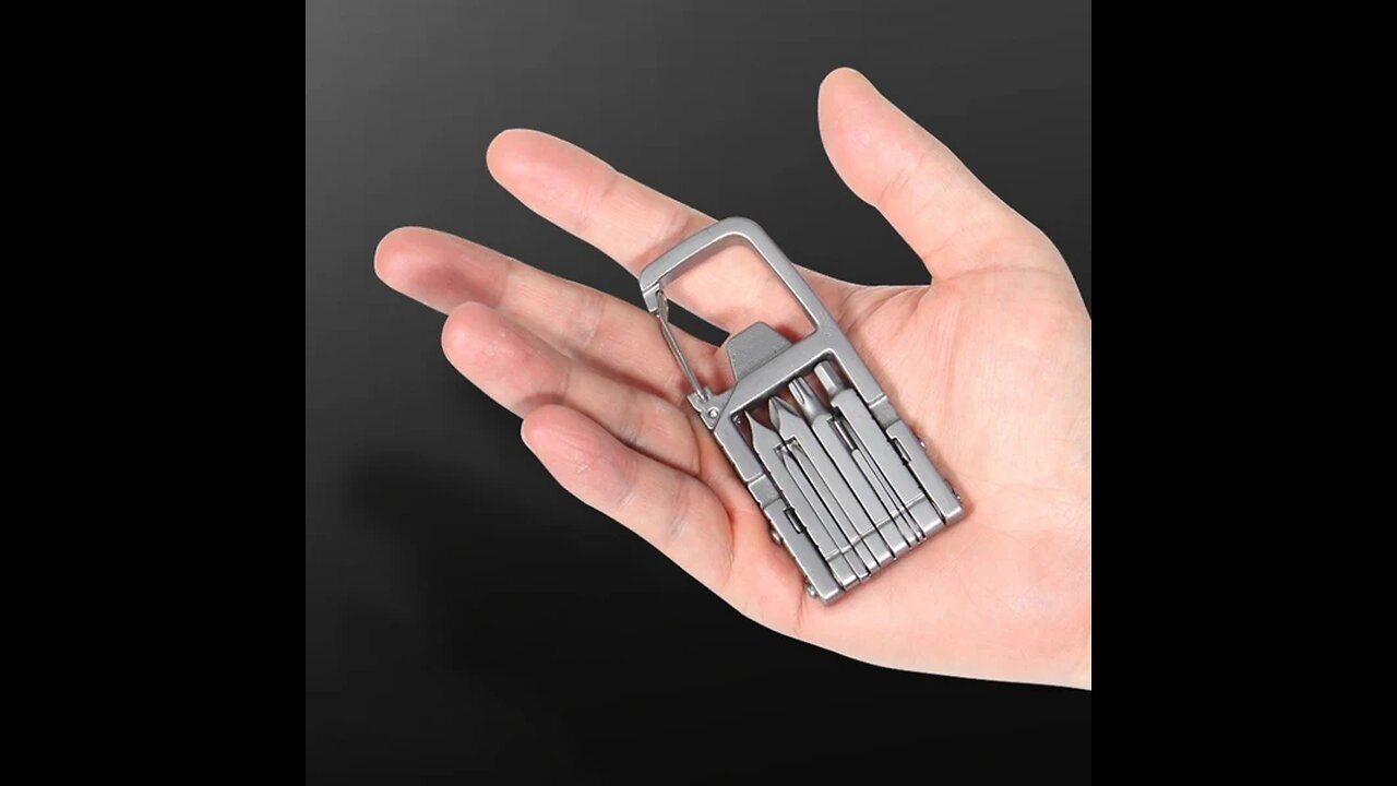 Multifunctional Compact Stainless Steel Keychain Hook