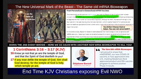 The New Universal Mark of the Beast - The Same old mRNA Bioweapon