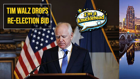Tim Walz Suddenly 𝐃𝐫𝐨𝐩𝐬 𝐑𝐞-𝐄𝐥𝐞𝐜𝐭𝐢𝐨𝐧 Bid as Minnesota Scandal Explodes