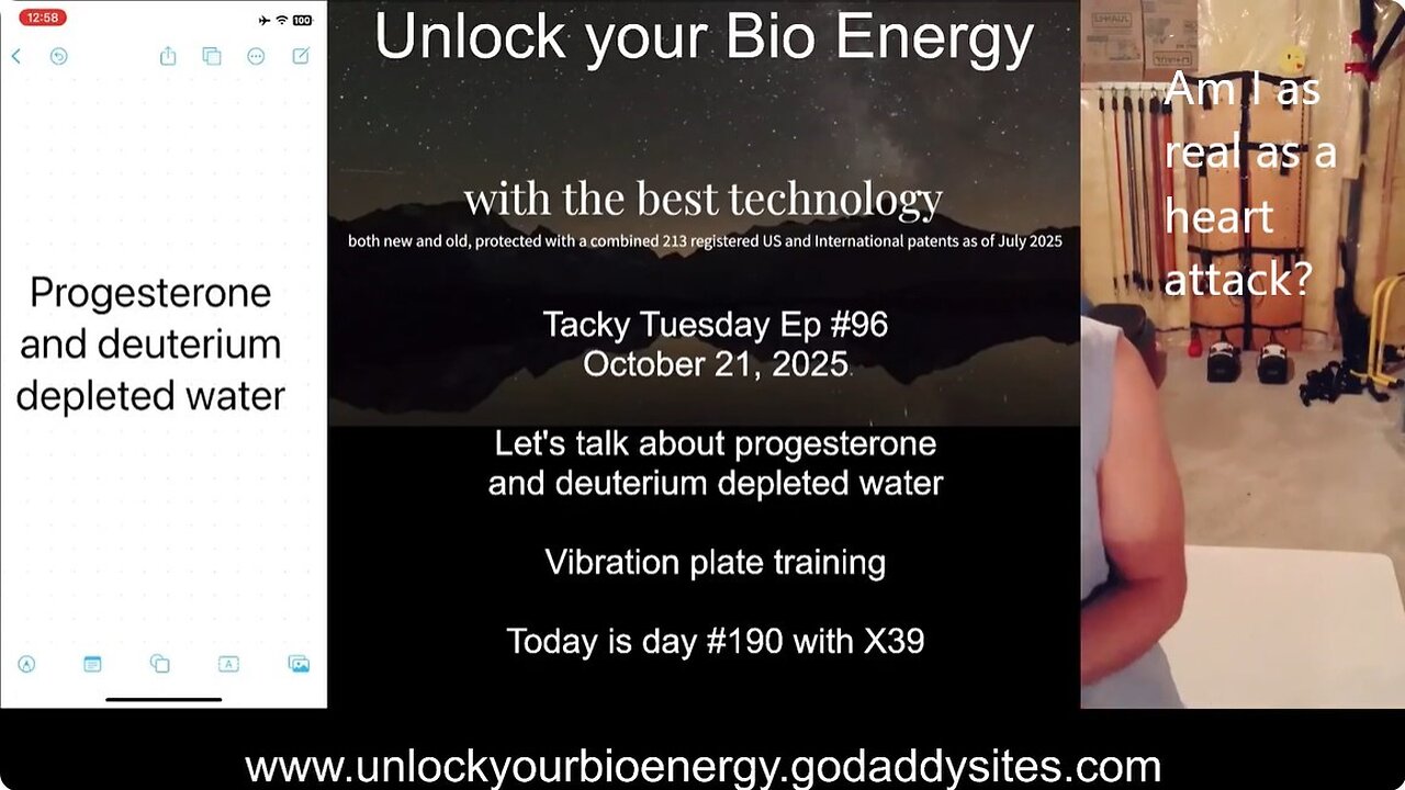 Let's talk about progesterone and deuterium depleted water Tacky Tuesday Ep 97 Oct 21, 2025