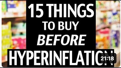 "15 Essential Items to Hoard before Hyperinflation Strikes"