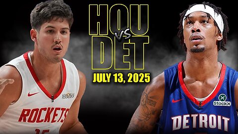 Houston Rockets vs Detroit Pistons Full Game Highlights | 2025 NBA Summer League