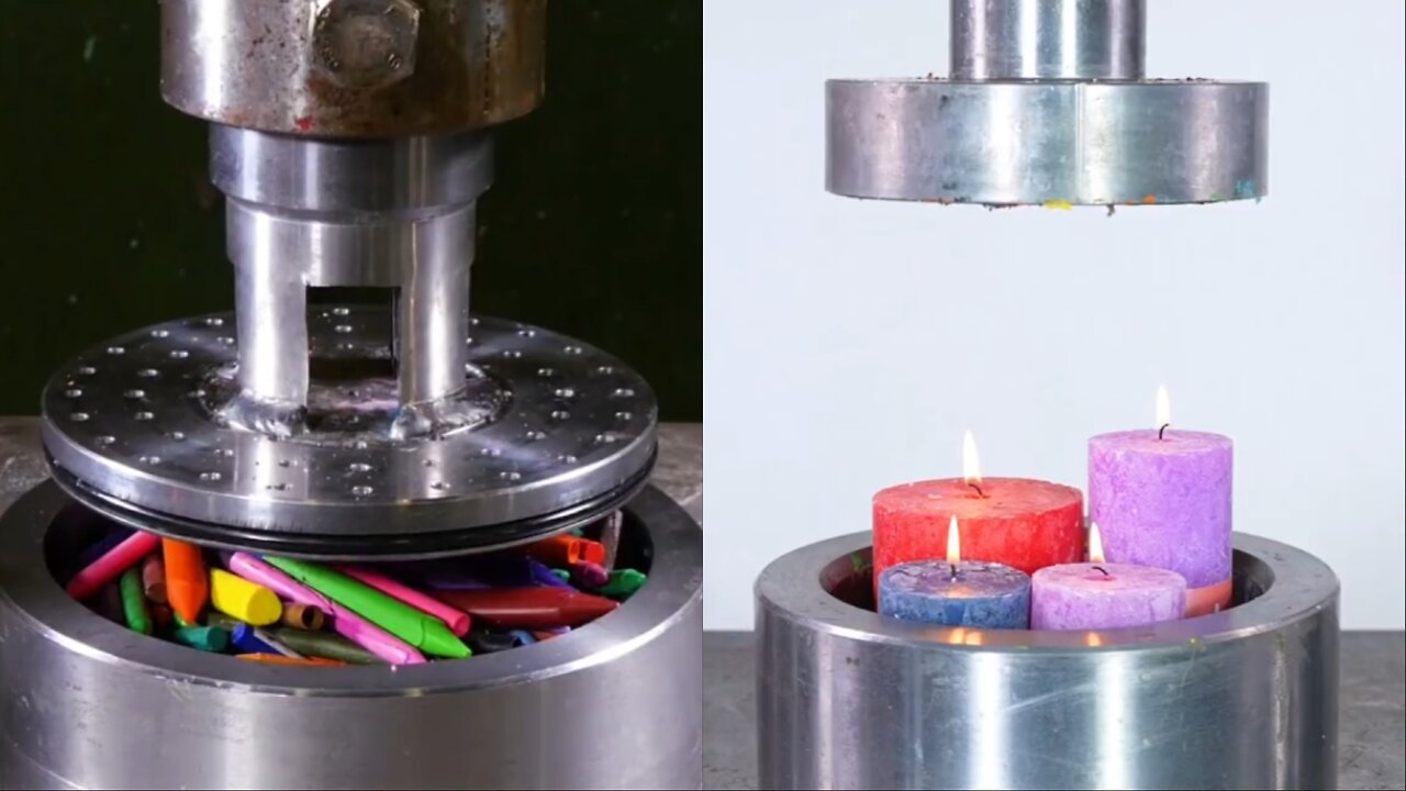 #Hydraulic_Piston_vs_Pens_ASMR 🔥😍