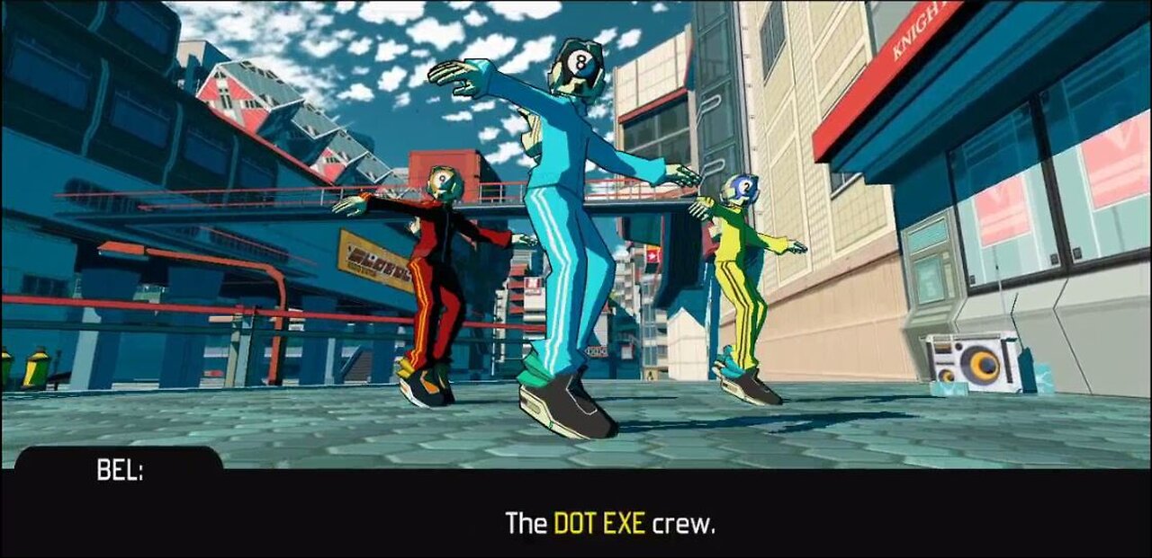 omb Rush Cyberfunk chapter 3 - Crew talk about the next gang, Dot EXE