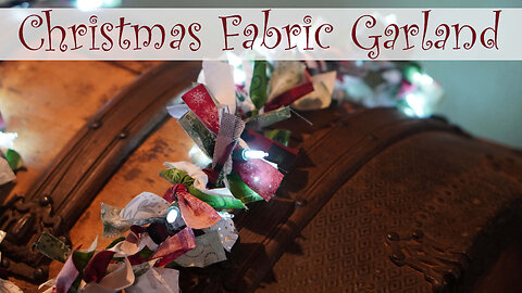Lighted Christmas Fabric Garland