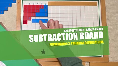 Math Group 4 (Lesson 4.2): Subtraction Board 2 (Essential Combinations)