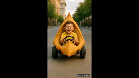 Chintu's new samosa car 😂 #ai #cute #funny