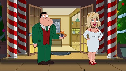 Stan_Shows_Up_at_Bullock_s_Holiday_Party_With_Santa_s_Wife_Clip_American_Dad