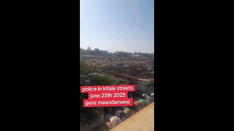 Police patrol in kitale streets during genz protest