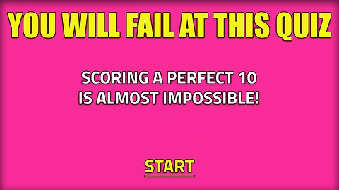 Unbeatable Trivia Quiz