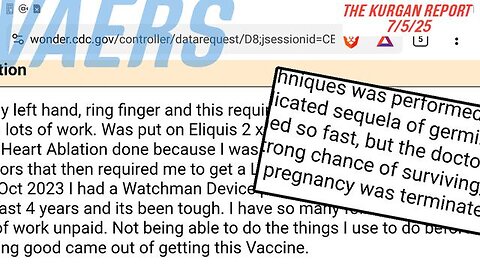 VAERSː ⚕ THREE RECENT REPORTS