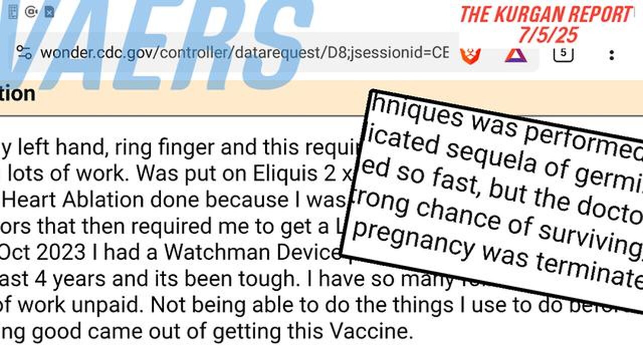 VAERSː ⚕ THREE RECENT REPORTS