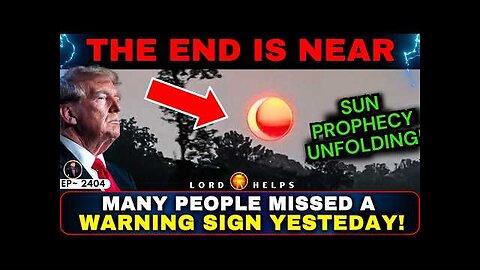 🔴(THE END IS NEAR)🚨MANY PEOPLE MISSED THIS SIGN👆Prophetic Word Today
