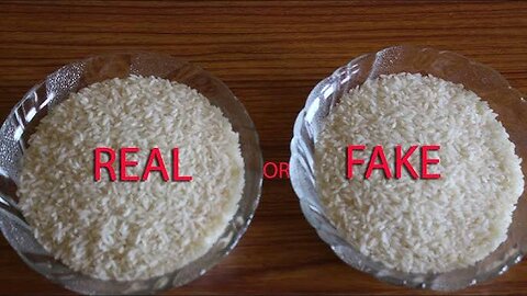 Beware of fake rice ❌😡