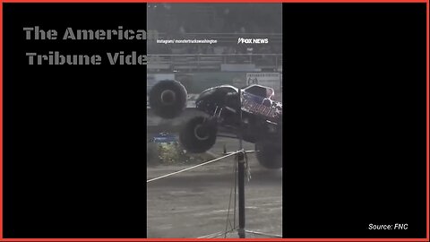 WATCH: 800 Pound Wheel Flies Off, Crushes Spectator’s Car During Monster Truck Rally