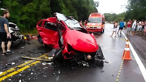 Shocking Road Fails_ Instant Karma Moments Just Seconds from Disaster!