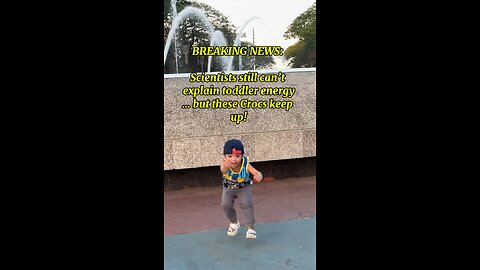 Toddler vs. Gravity: Crocs Never Back Down 😂👣 #ParentLife