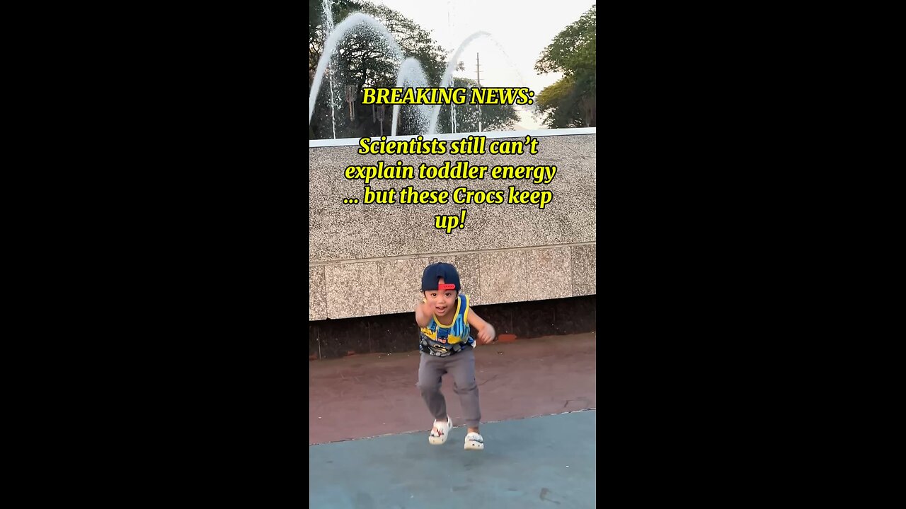 Toddler vs. Gravity: Crocs Never Back Down 😂👣 #ParentLife