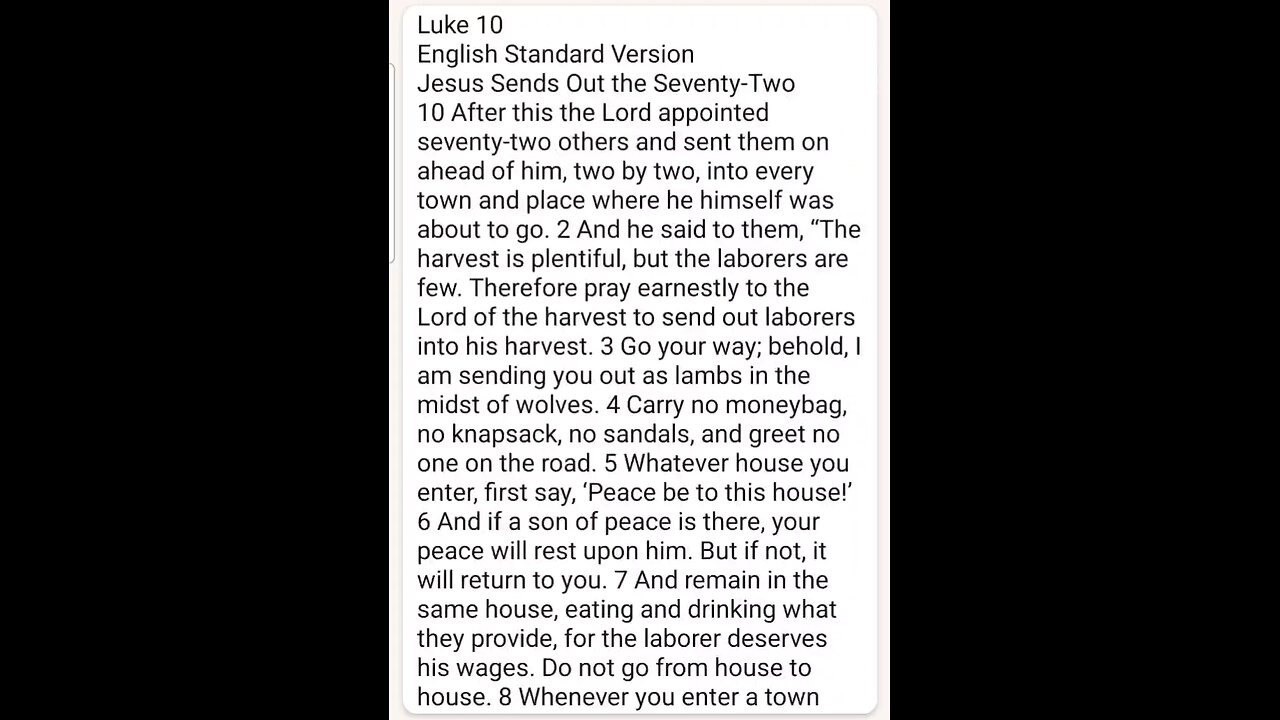 Luke Chapter 10 ESV