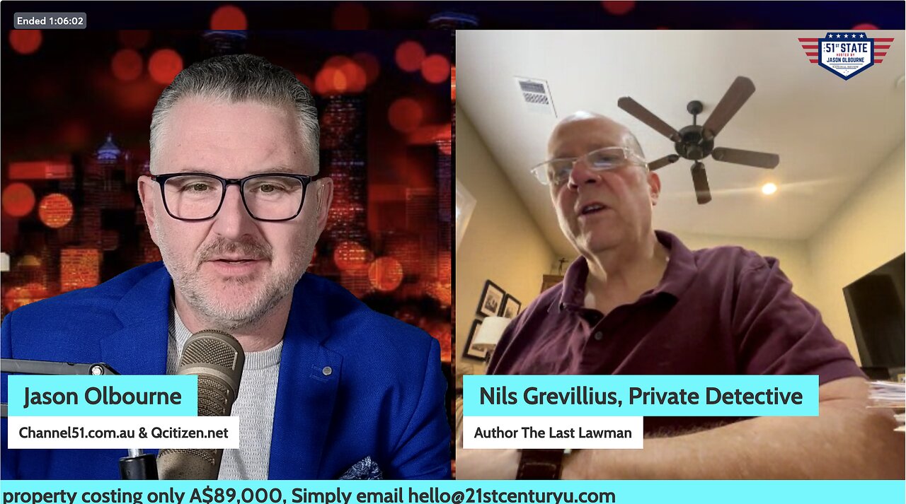 Channel 51 News Special: Interview with Private Eye Nils Grevillius
