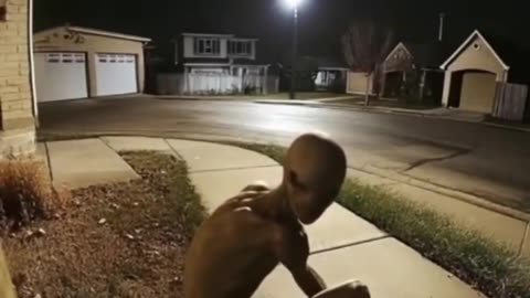 Alien Caught on Doorbell Cam?! 👽
