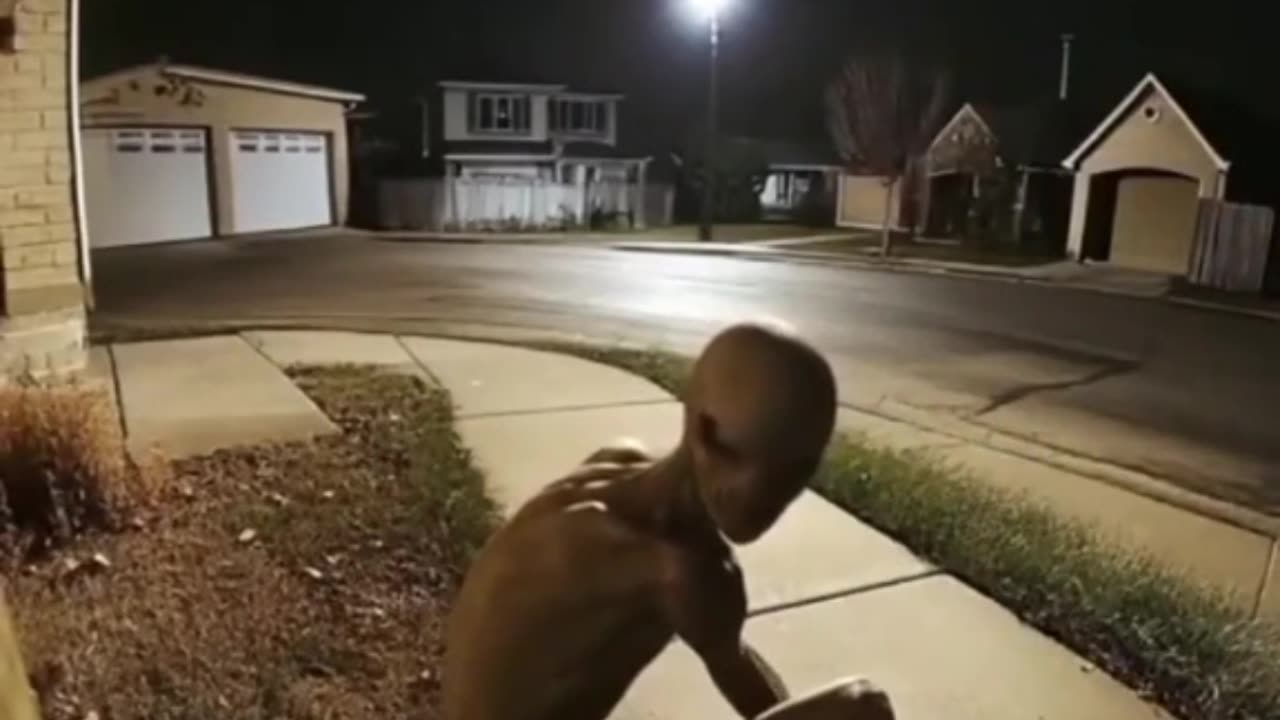Alien Caught on Doorbell Cam?! 👽