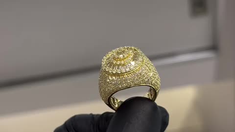 Real Gold & Natural Diamond 5.75ctw Men’s Ring
