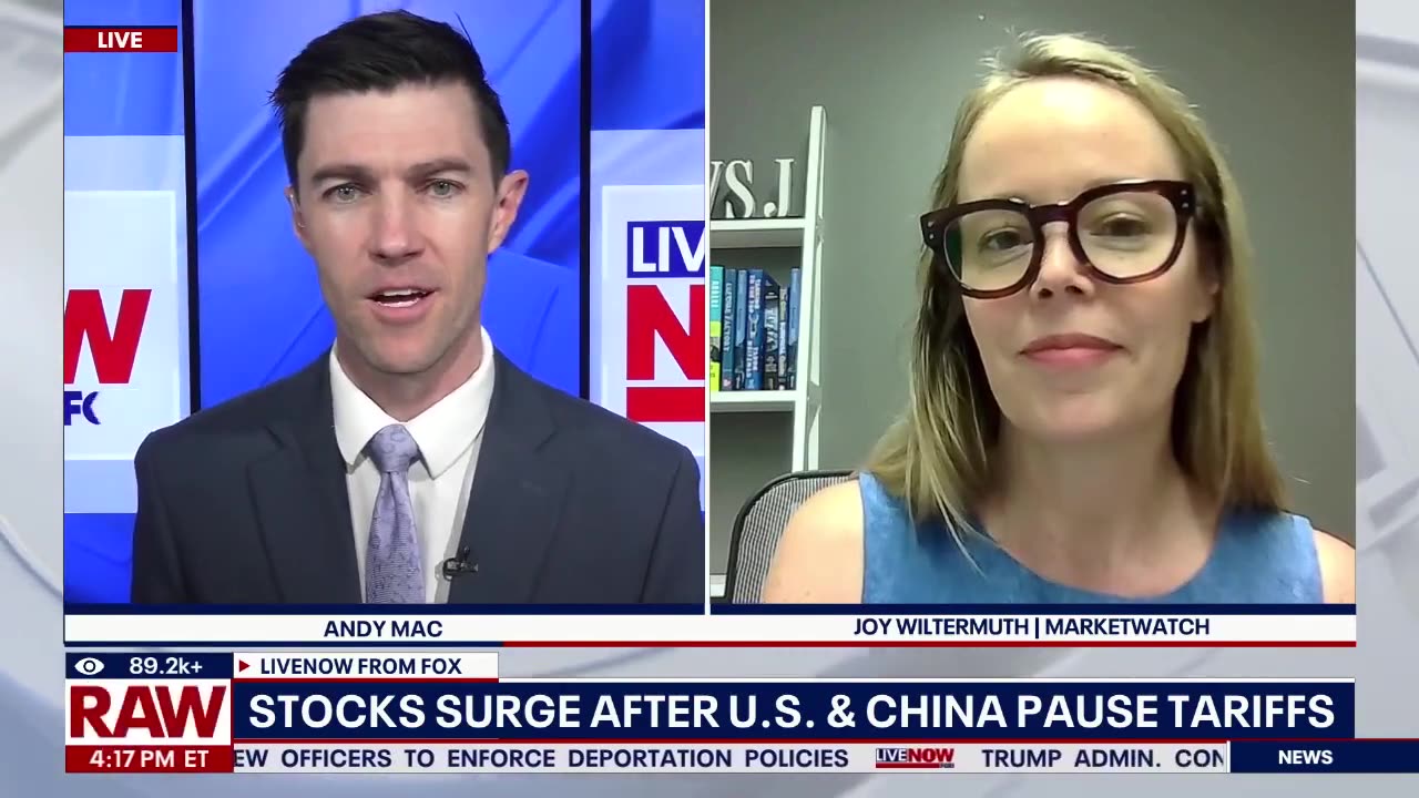 [2025-05-12] Stocks surge after US & China pause tariffs | LiveNOW from FOX