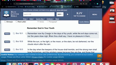 5/1/25 Ecc 12:1-8 Remember now thy Creator in the days of thy youth