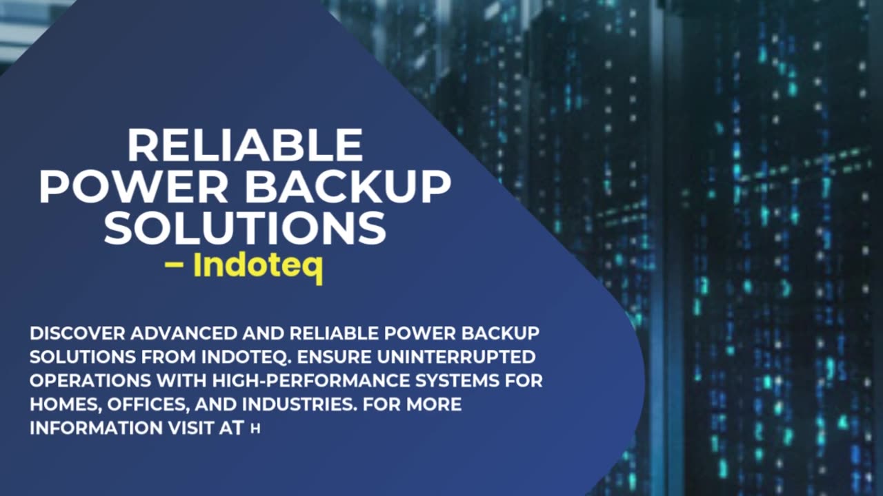 Reliable Power Backup Solutions – Indoteq