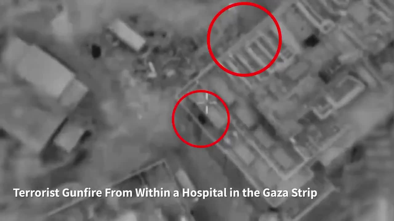 WATCH: Hamas terrorists fired live rounds from within the Shifa Hospital in Gaza City.