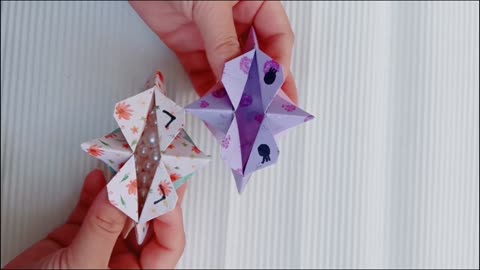 how to make origami flower buds and sunflower seed containers