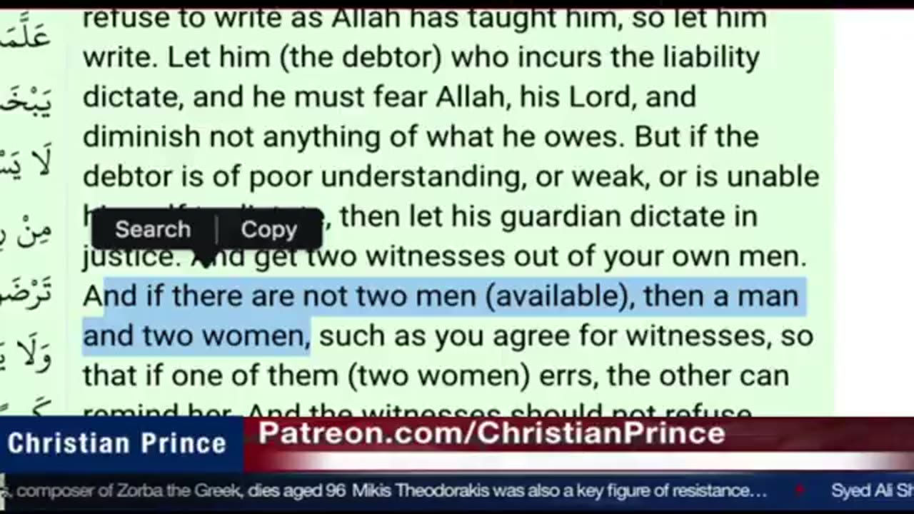 Christian prince They give you details no man on earth can remember