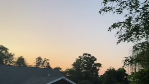 Remote Control Dragon Flies Into Sunset