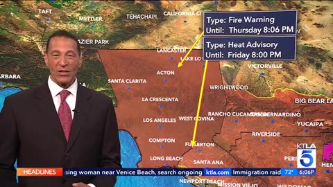KTLA 5-Crews battle 1,000+ acre Canyon Fire in Ventura County