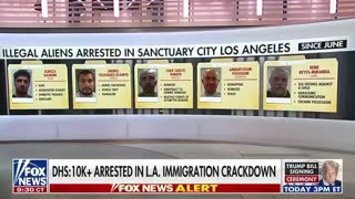 DHS has announced that more than 10,000 illegal immigrants have been arrested in LA