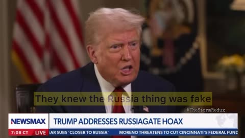 President Trump says that the Russiagate conspiracy hoax “continues onward” LOCK HER UP...