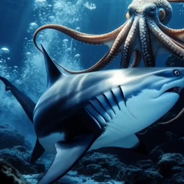 shark VS octopus