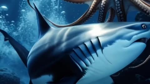 shark VS octopus