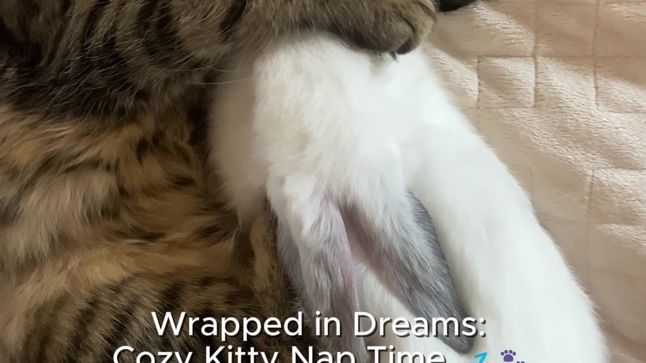 Wrapped in Dreams: Cozy Kitty Nap Time 💤🐾 #cutecat #catlovers #animalshorts