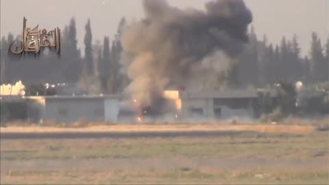 Syrian War Al-Otaiba front, Damascus governate, Konkurs vs. T-55 2013.06.12