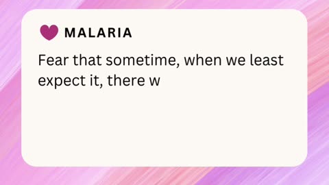 MALARIA ❤️