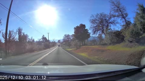 Dash Cam Video driving from Redding CA to Keswick CA